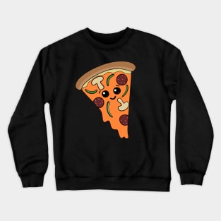 KAWAII Pizza Slice Crewneck Sweatshirt